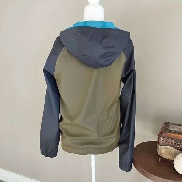 Arizona Jean Co Jacket Sz S Tan Navy Bright Blue - Picture 4 of 10